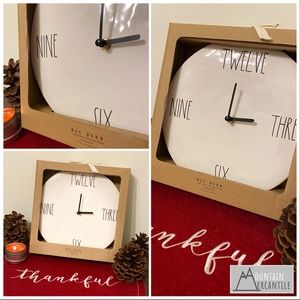 RARE/New Rae Dunn-TWELVE/THREE/SIX/NINE-Wall Clock